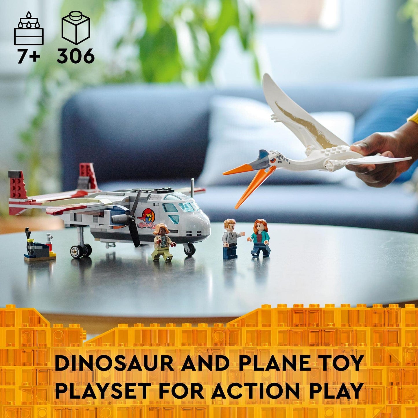 LEGO Jurassic World Quetzalcoatlus Plane Ambush 76947