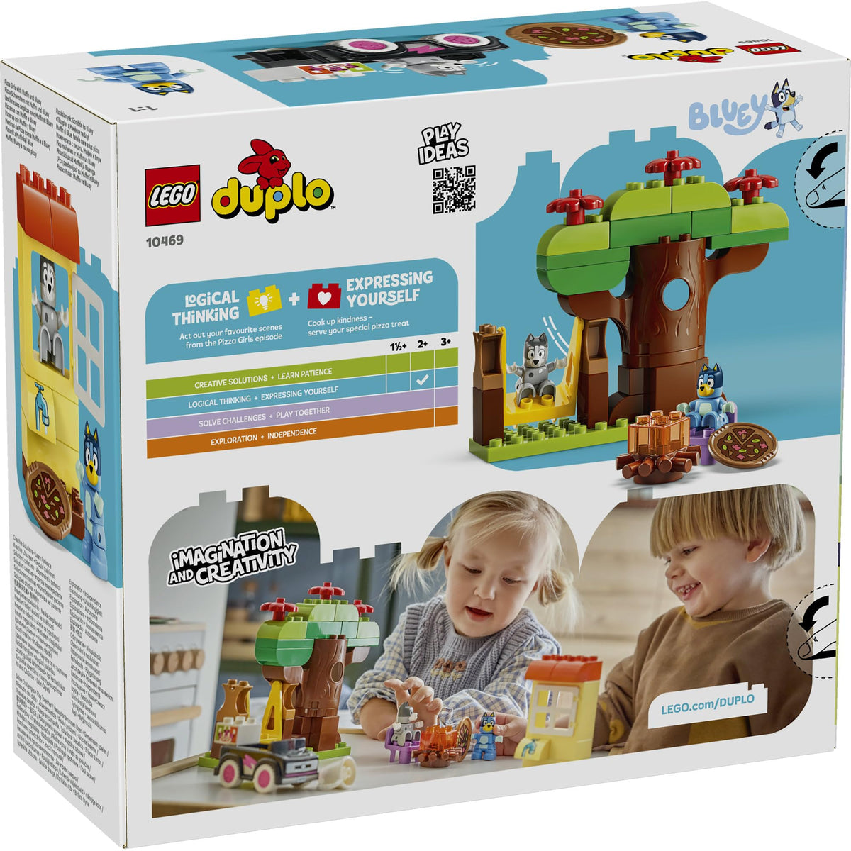 LEGO® DUPLO® Bluey Pizza Girls with Muffin and Bluey 10469