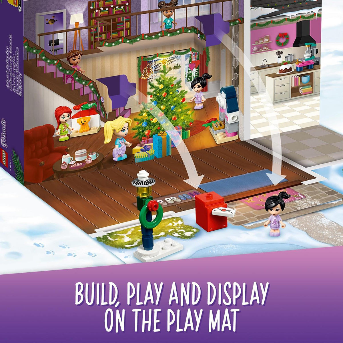 LEGO® Friends Advent Calendar 41690 Building Kit;Christmas Countdown for Creative Kids