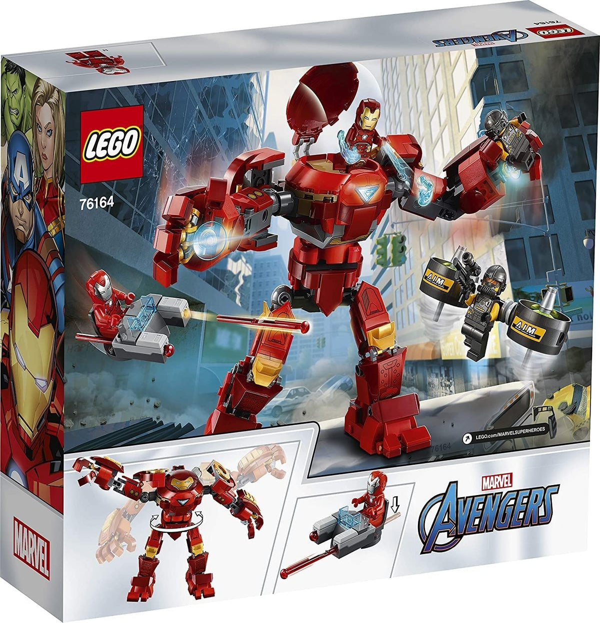 LEGO Marvel Avengers Iron Man Hulkbuster Versus A.I.M. Agent 76164