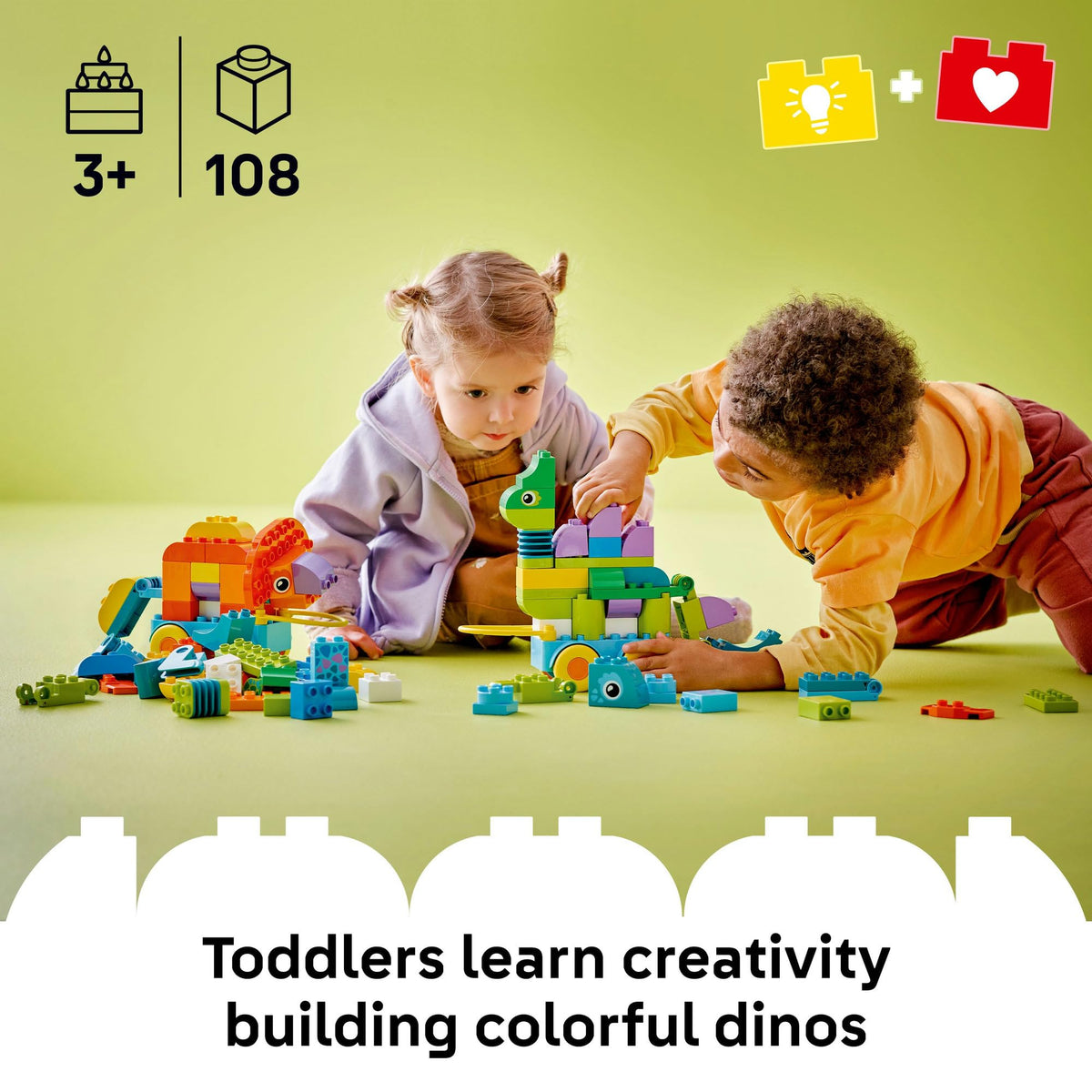 LEGO® DUPLO® Town 3in1 Dinosaurs on Wheels 10451