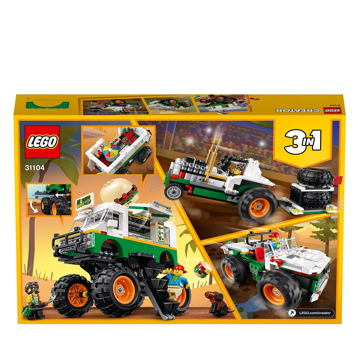 LEGO Creator 3in1 Monster Burger Truck 31104