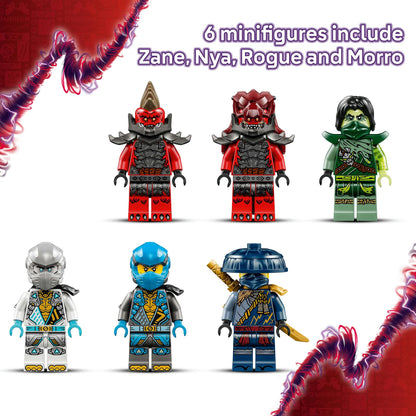 LEGO NINJAGO Dragonian Storm Village Ninja Toy for 7+ Year Old Boys & Girls, Dragons Rising Building Construction Setwith Spinner, 6 Minifigures & Interactive Features, Creative Kids Toys 71841