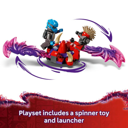 LEGO NINJAGO Dragonian Storm Village Ninja Toy for 7+ Year Old Boys & Girls, Dragons Rising Building Construction Setwith Spinner, 6 Minifigures & Interactive Features, Creative Kids Toys 71841