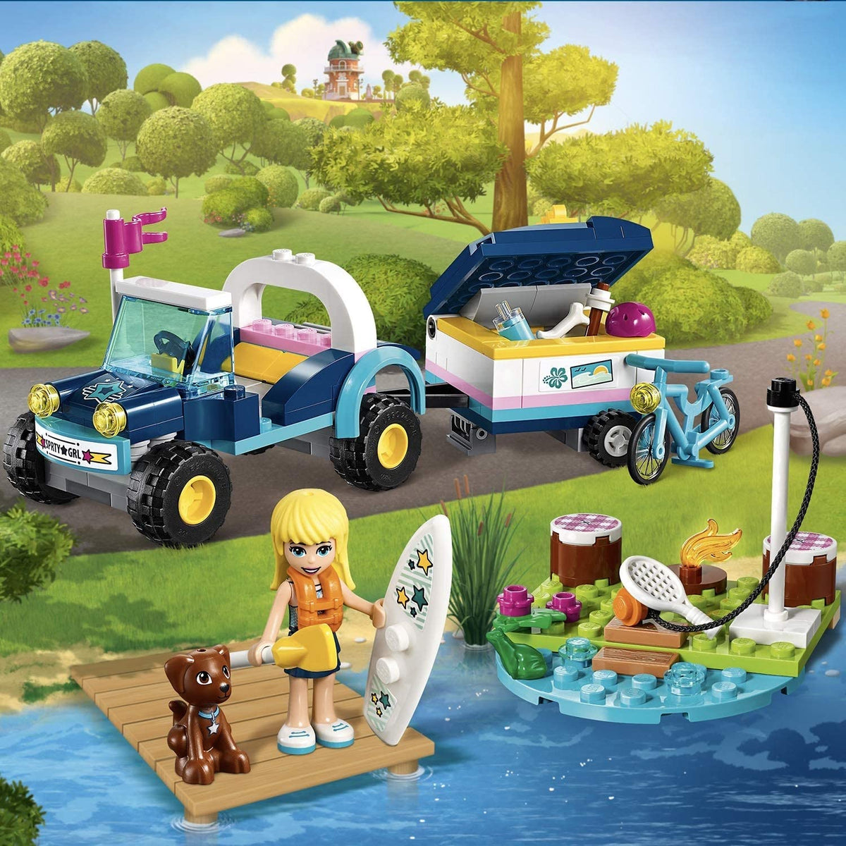 LEGO Friends Stephanie's convertible with trailer 41364