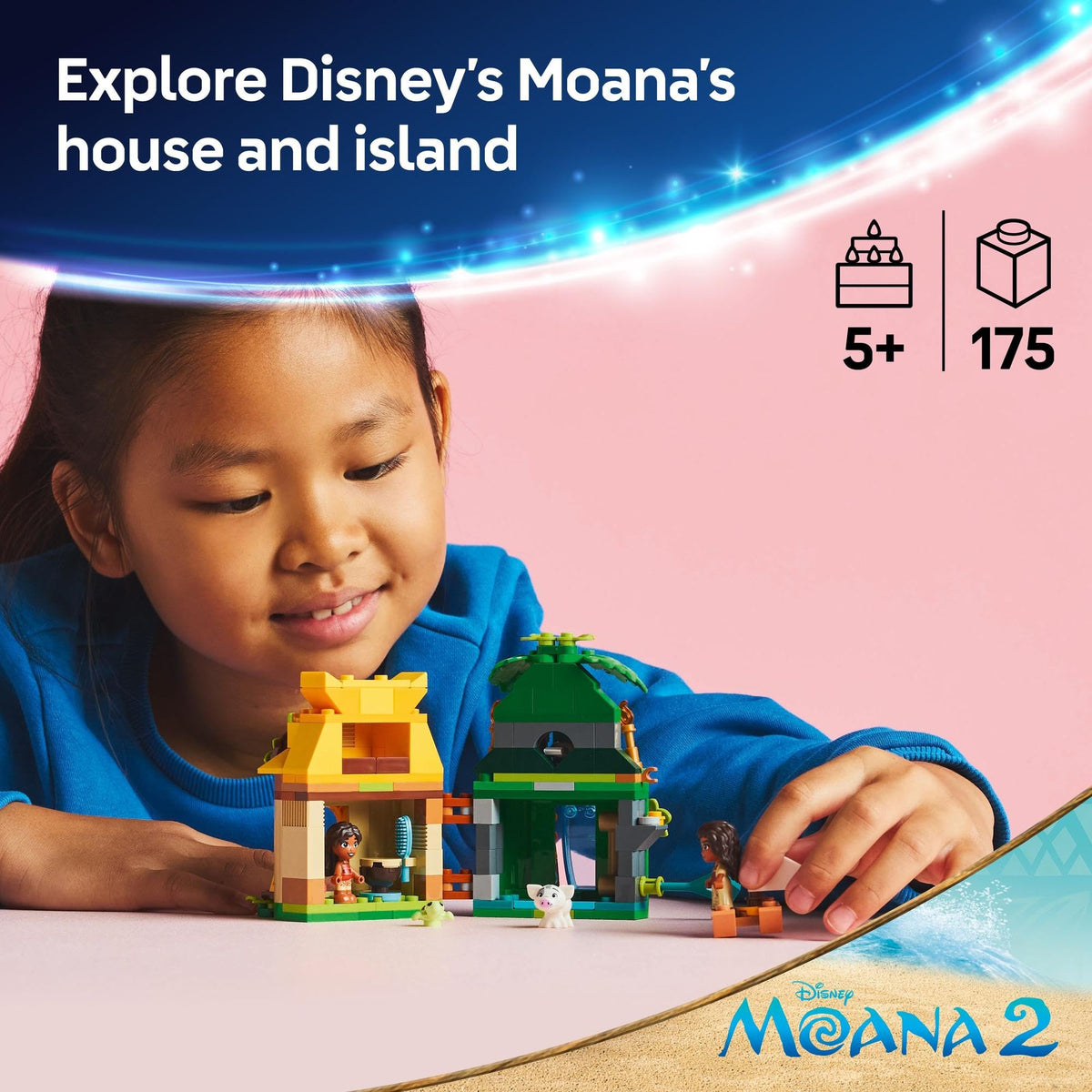 LEGO ǀ Disney Moana’s Island Fun Buildable Princess Toy 43260