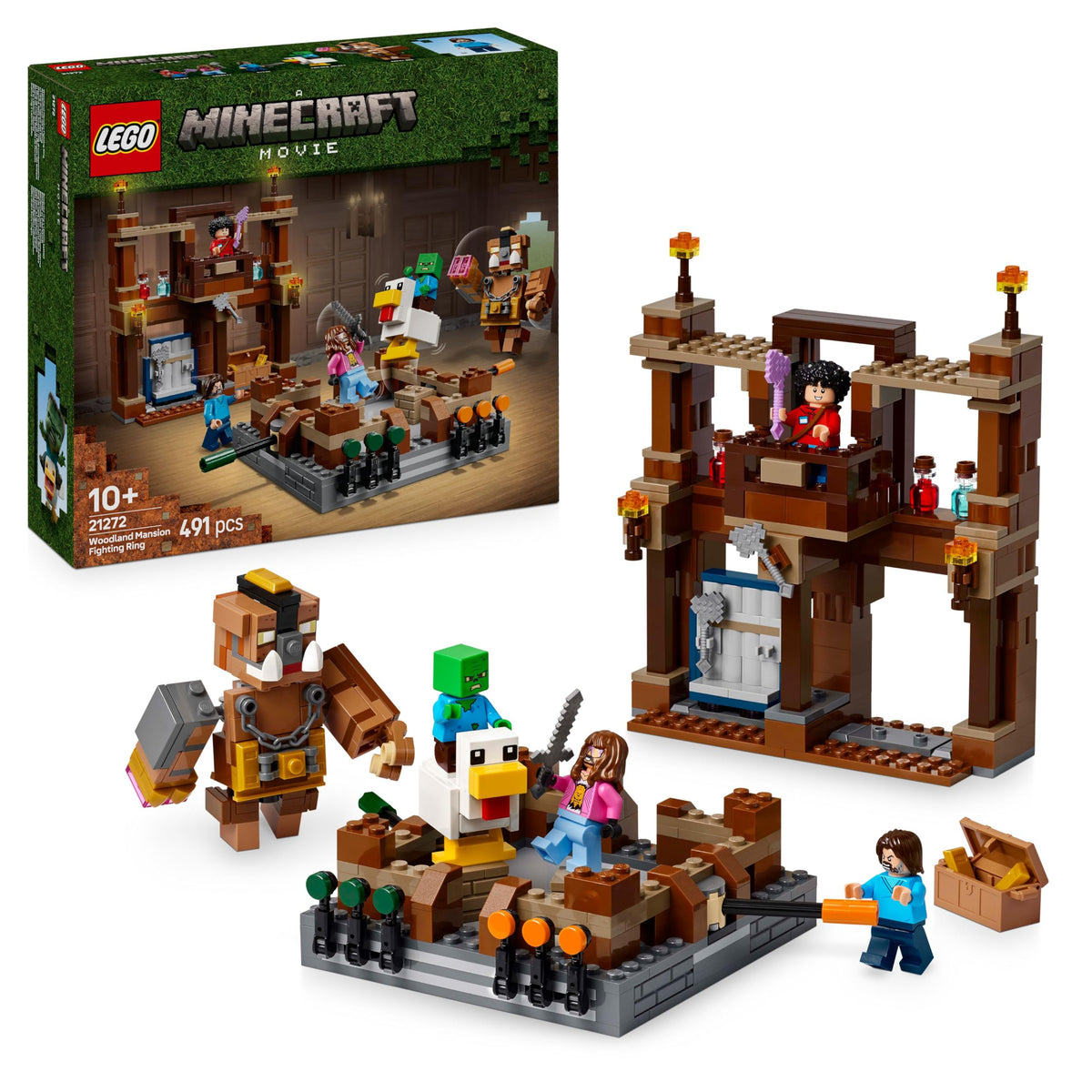 LEGO Minecraft Waldanwesen mit Boxring 21272