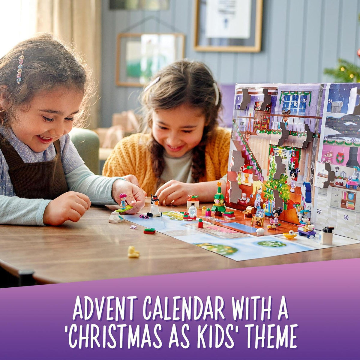 LEGO® Friends Advent Calendar 41690 Building Kit;Christmas Countdown for Creative Kids