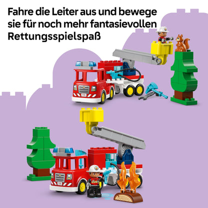 LEGO DUPLO Fire Truck with Hose and Firefighter 10473