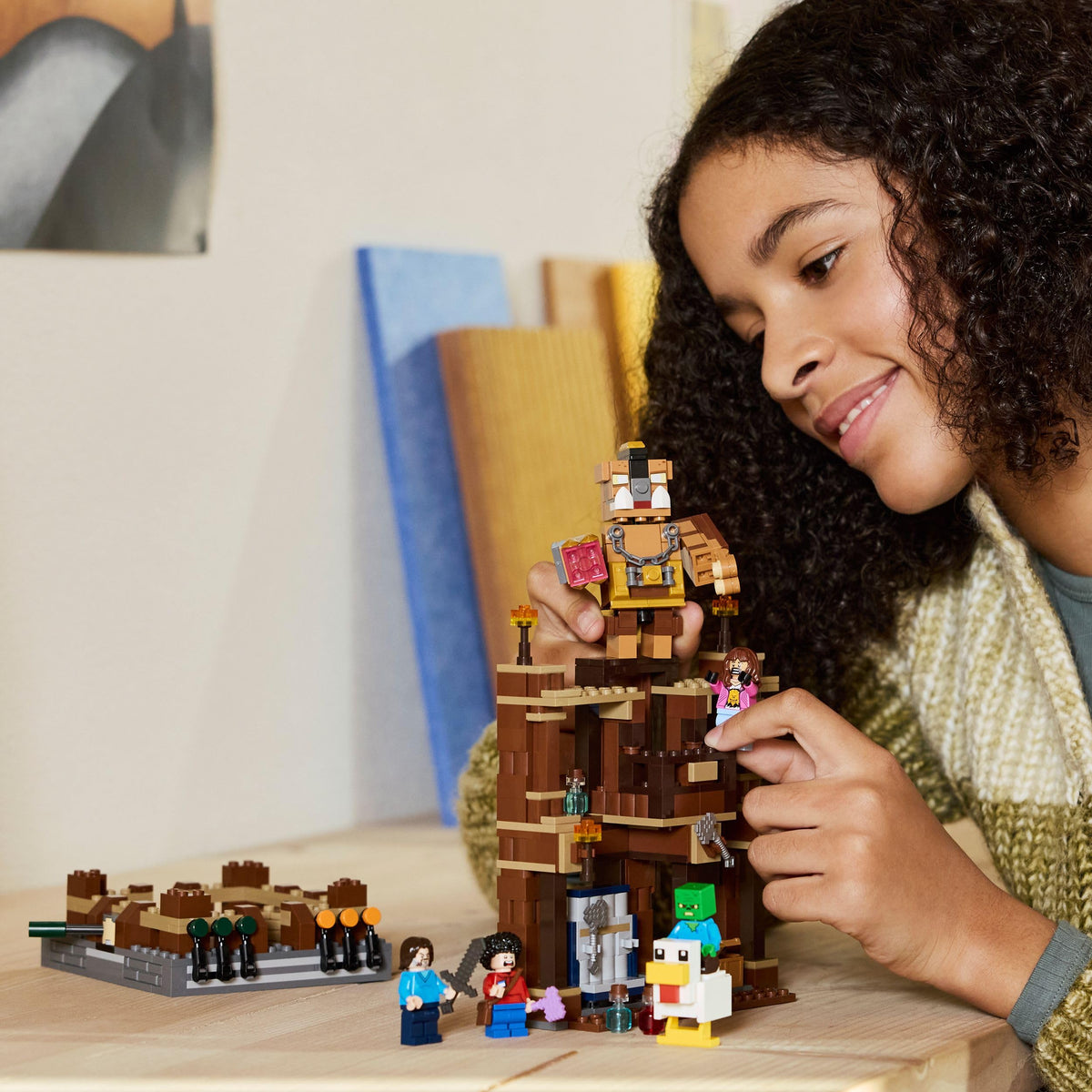 LEGO Minecraft Waldanwesen mit Boxring 21272