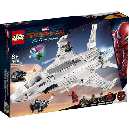 LEGO Marvel Spider-Man Stark Jet and The Drone Attack 76130