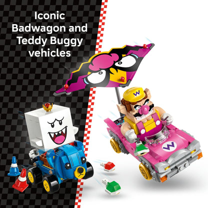 LEGO® Super Mario™: Mario Kart™ – Wario & King Boo Figures 72038 Badwagon and Teddy Buggy Drifting Toy Vehicles for Kids, Nintendo® Character Toy Idea for Boys, Girls and Any Gamers Aged 8 Plus