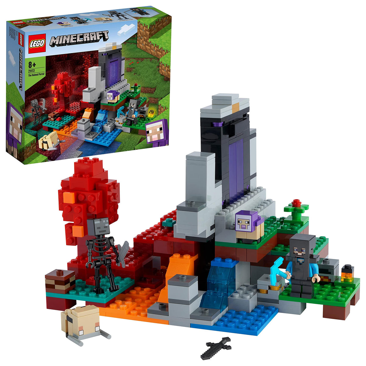 LEGO Minecraft The Destroyed Portal 21172