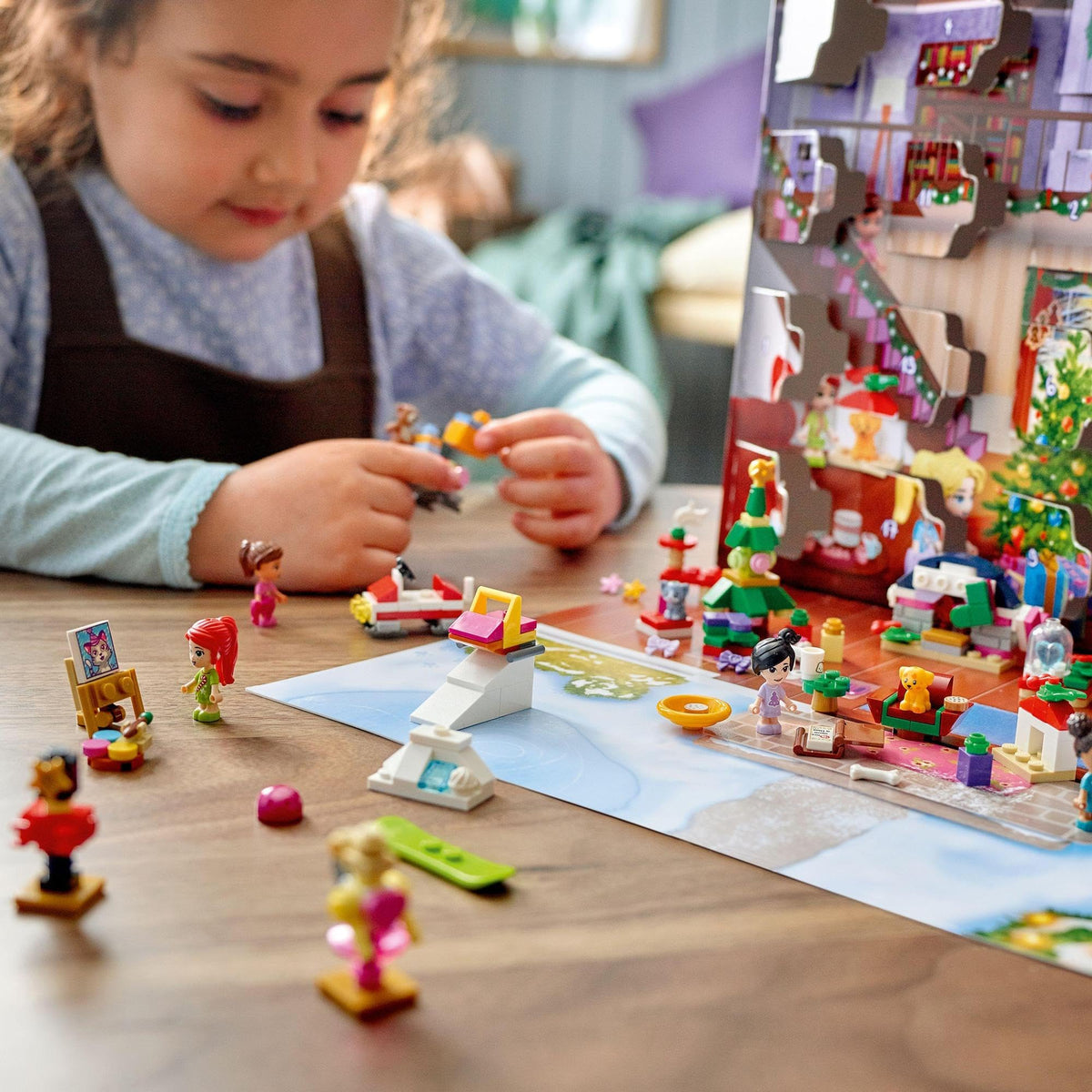 LEGO® Friends Advent Calendar 41690 Building Kit;Christmas Countdown for Creative Kids