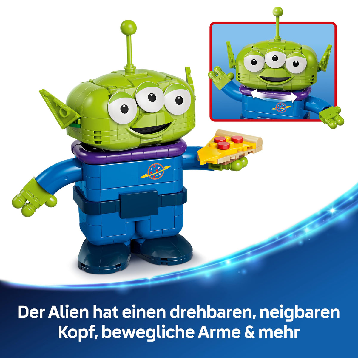 LEGO Disney Pixar Alien mit Pizza Planet Raketenfahrt 43307