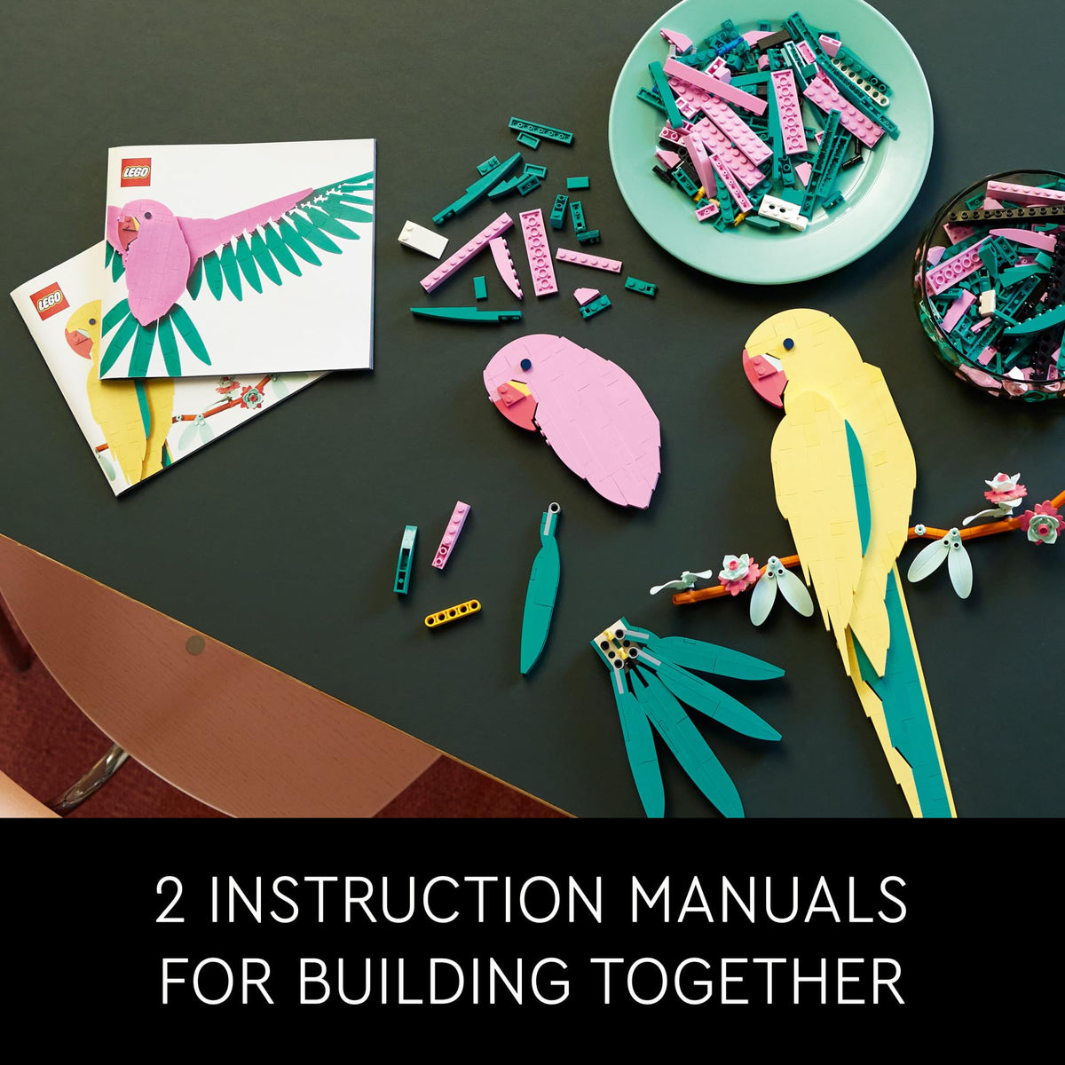 LEGO Art The Fauna Collection – Macaw Parrots, Nature Wall Artwork  31211