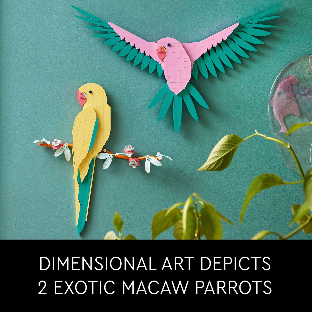 LEGO Art The Fauna Collection – Macaw Parrots, Nature Wall Artwork  31211