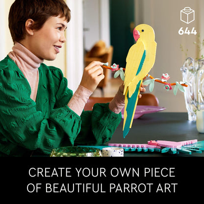LEGO Art The Fauna Collection – Macaw Parrots, Nature Wall Artwork  31211