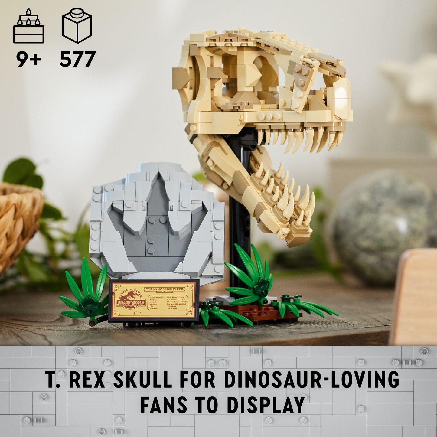 LEGO Jurassic World Dinosaur Fossils: T. rex Skull 76964