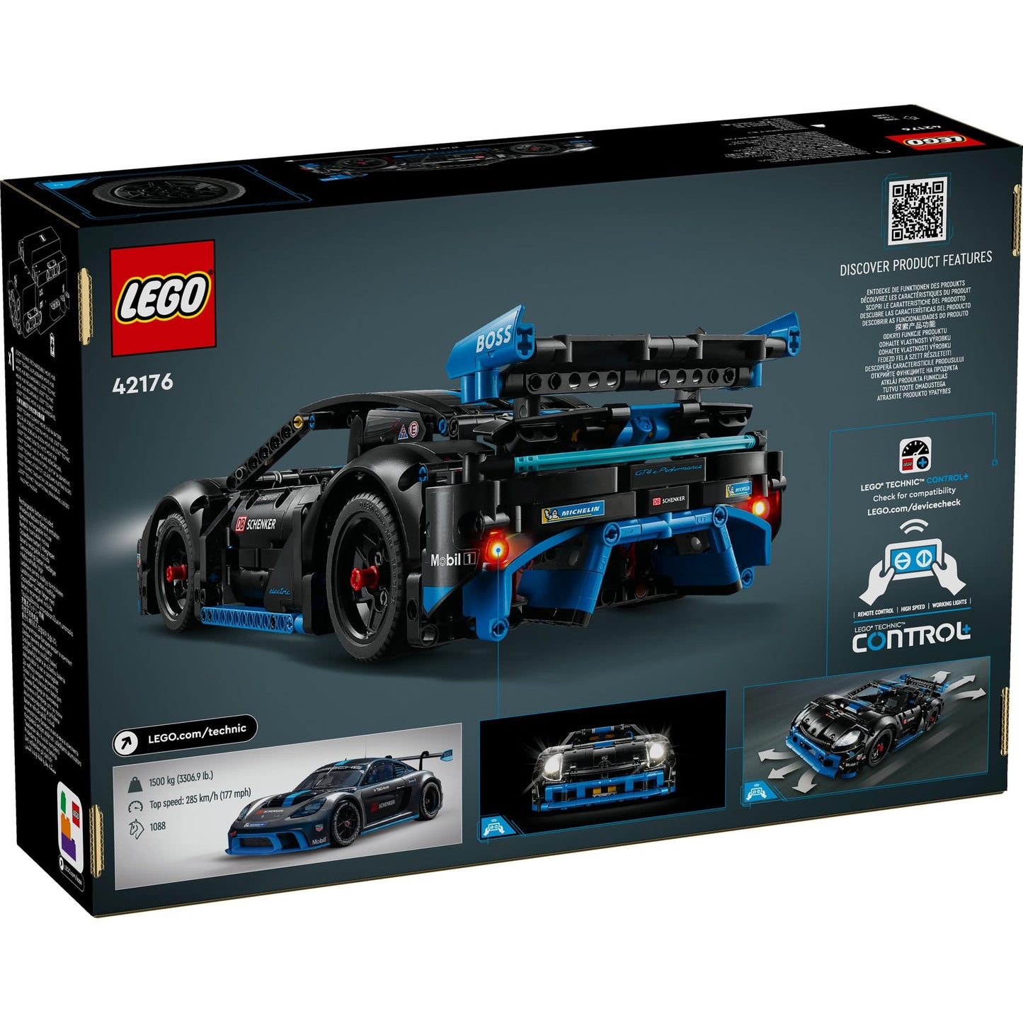 LEGO Technic Porsche GT4 e-Performance Race Car Toy 42176