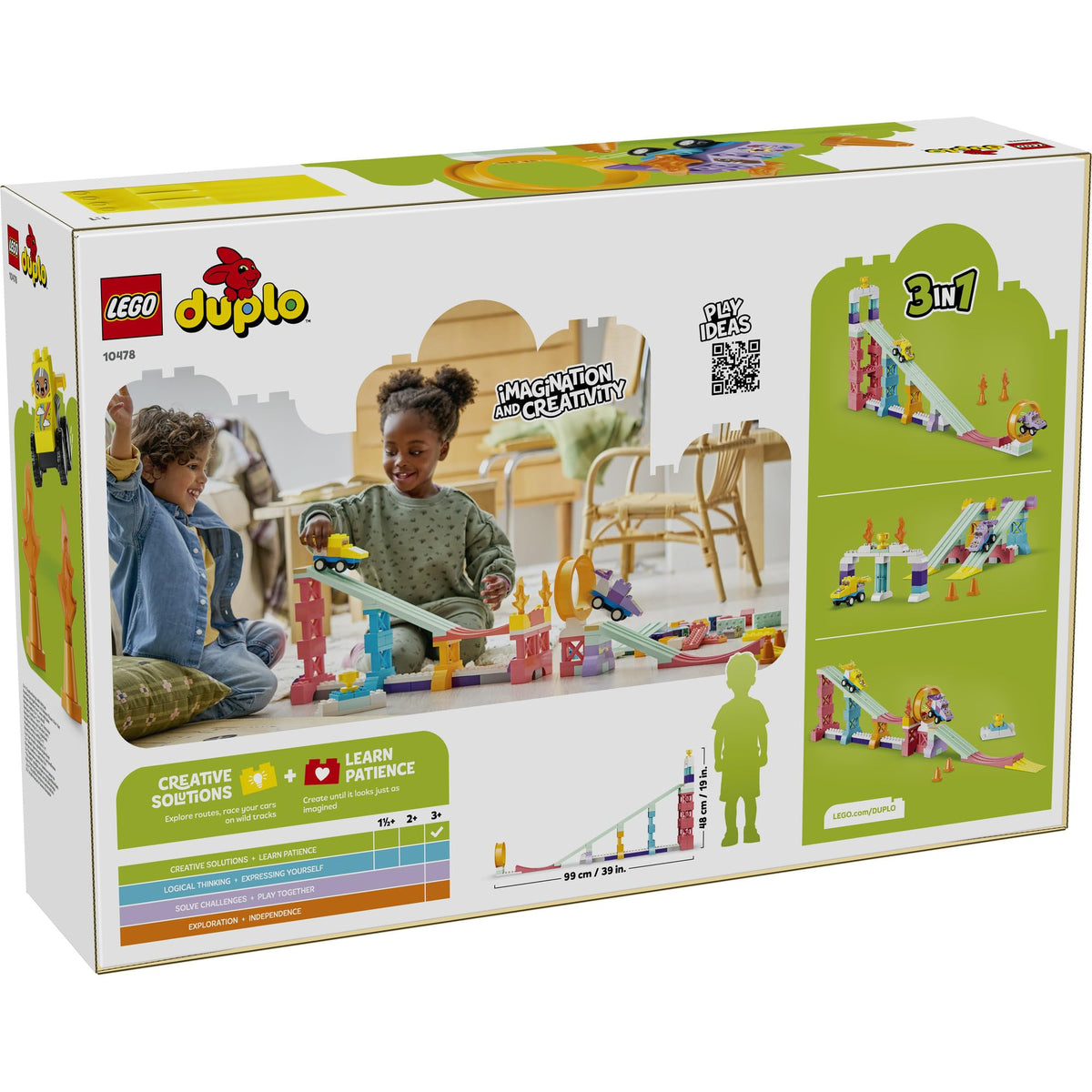 LEGO® DUPLO® Town 3 in 1 Creative Ramps with Vehicles 10478