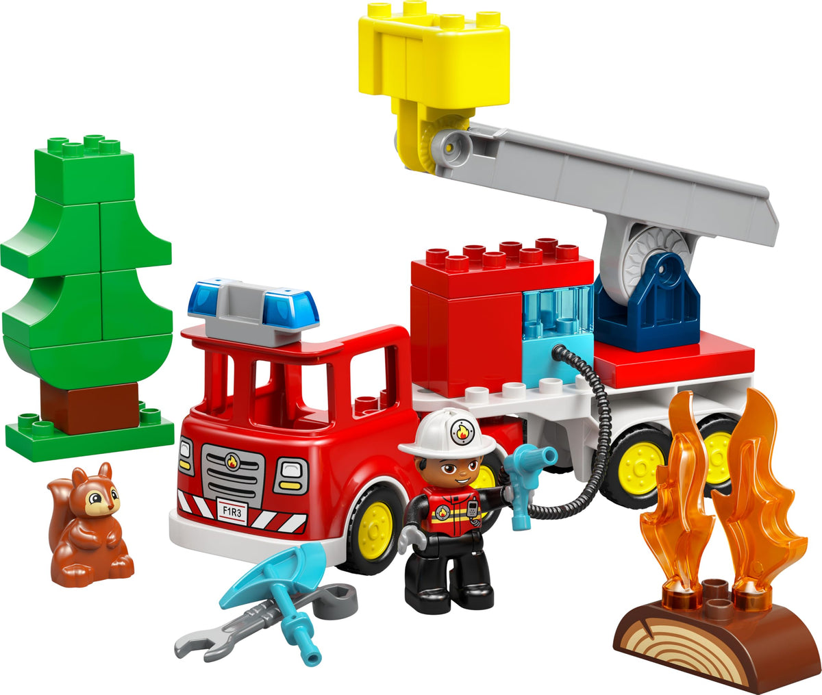 LEGO DUPLO Fire Truck with Hose and Firefighter 10473