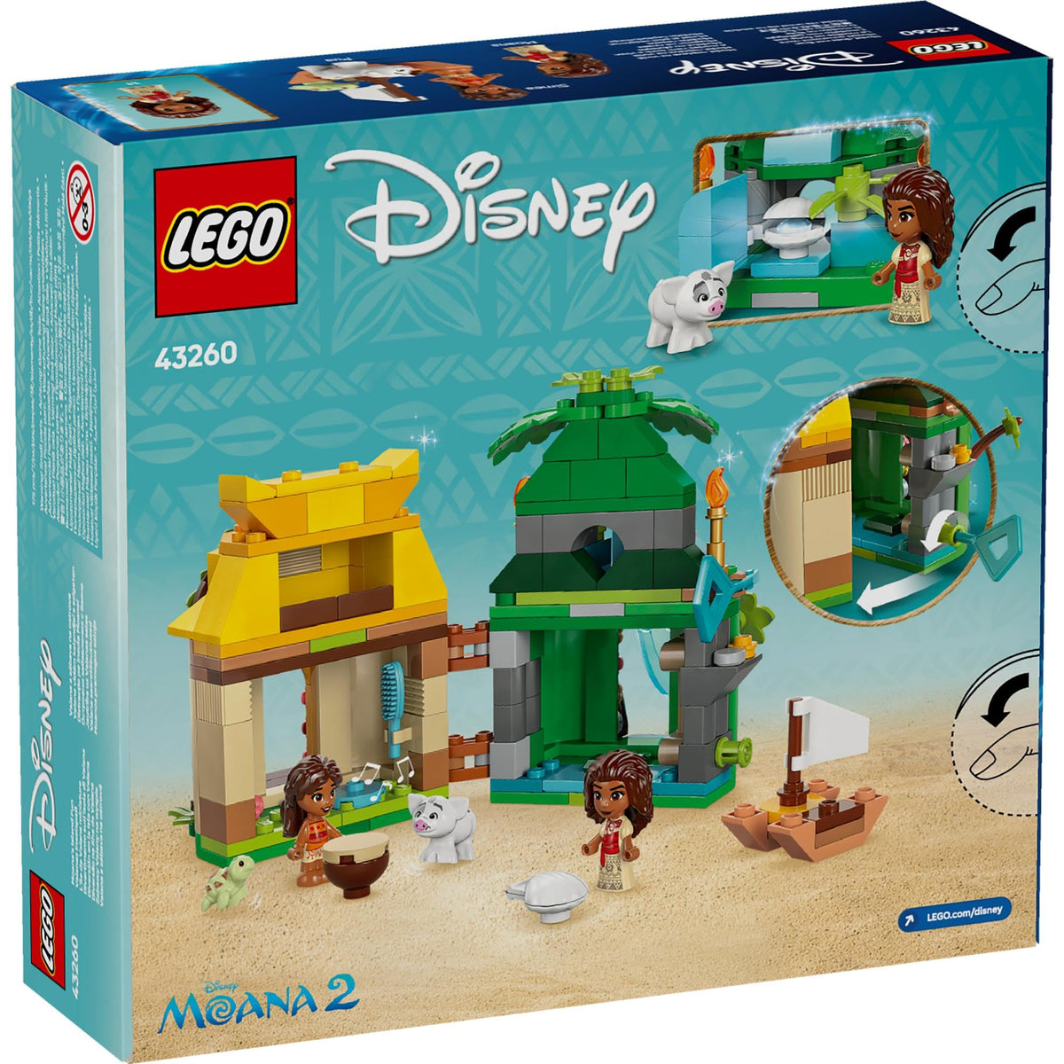 LEGO ǀ Disney Moana’s Island Fun Buildable Princess Toy 43260