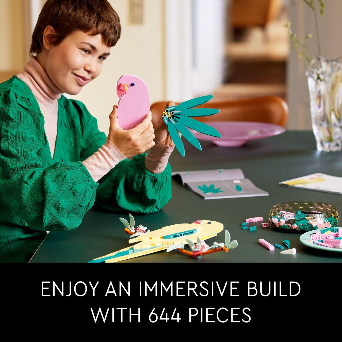 LEGO Art The Fauna Collection – Macaw Parrots, Nature Wall Artwork  31211