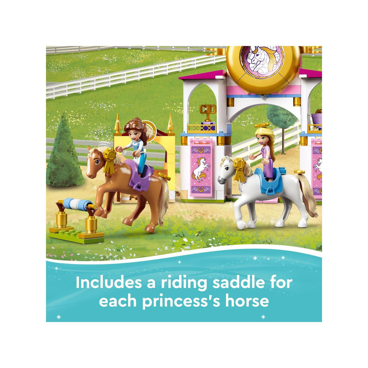 LEGO Disney Princess Belle and Rapunzel's Royal Stables 43195