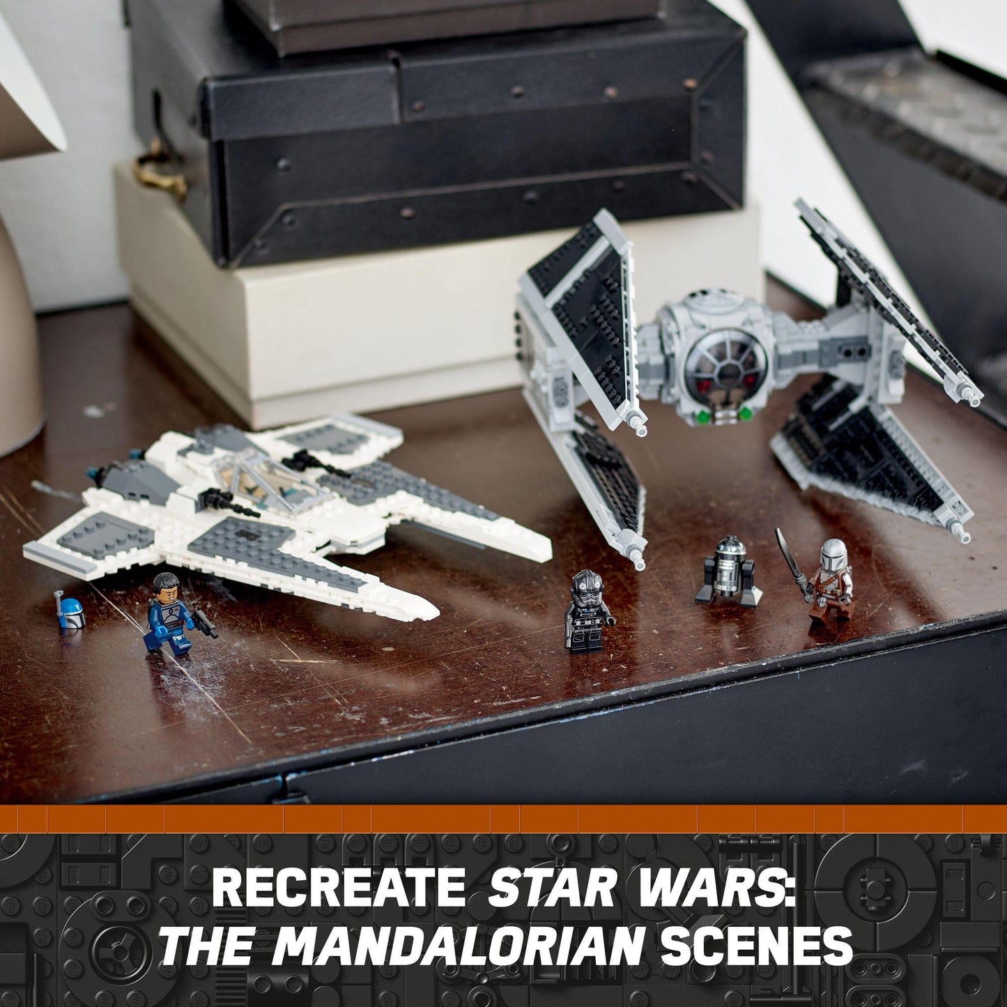 LEGO® Star Wars™ Mandalorian Fang Fighter vs. TIE Interceptor™ 75348