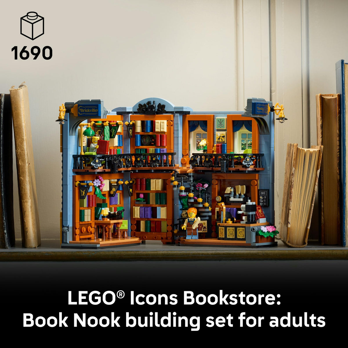 LEGO® Icons Bookshop: Book Nook Kit 11379