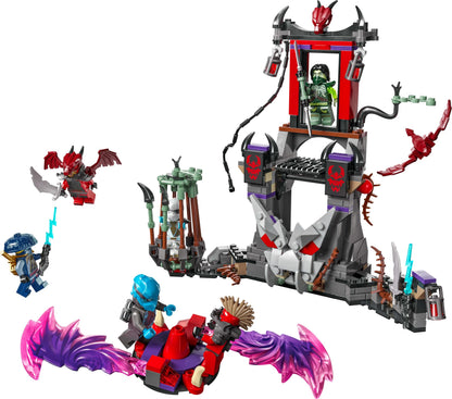 LEGO NINJAGO Dragonian Storm Village Ninja Toy for 7+ Year Old Boys & Girls, Dragons Rising Building Construction Setwith Spinner, 6 Minifigures & Interactive Features, Creative Kids Toys 71841