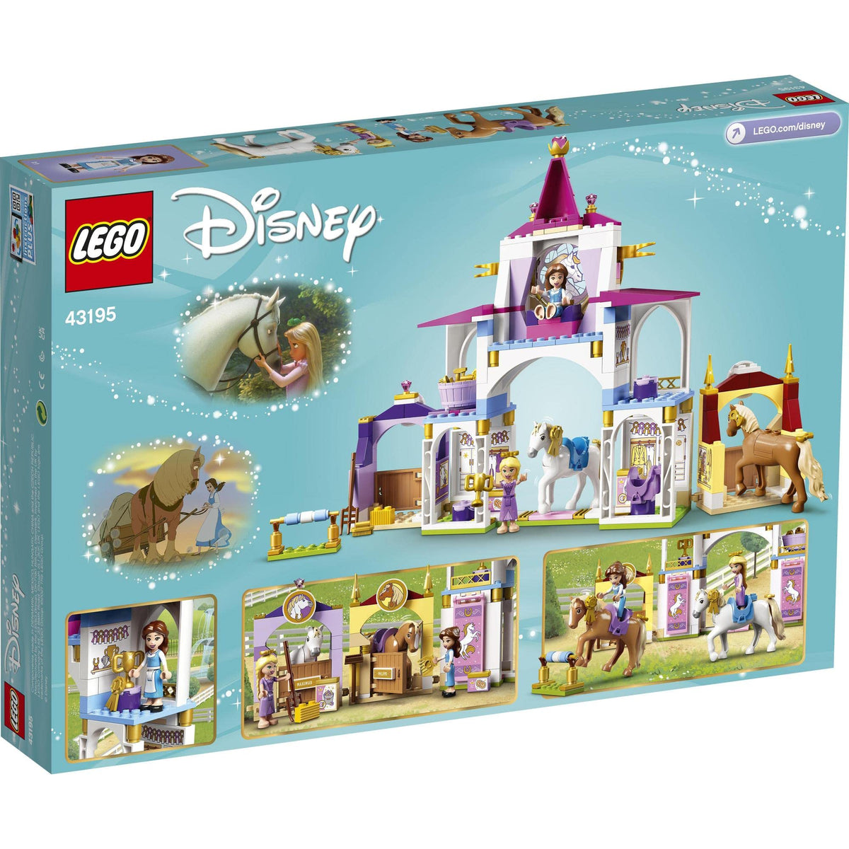 LEGO Disney Princess Belle and Rapunzel's Royal Stables 43195