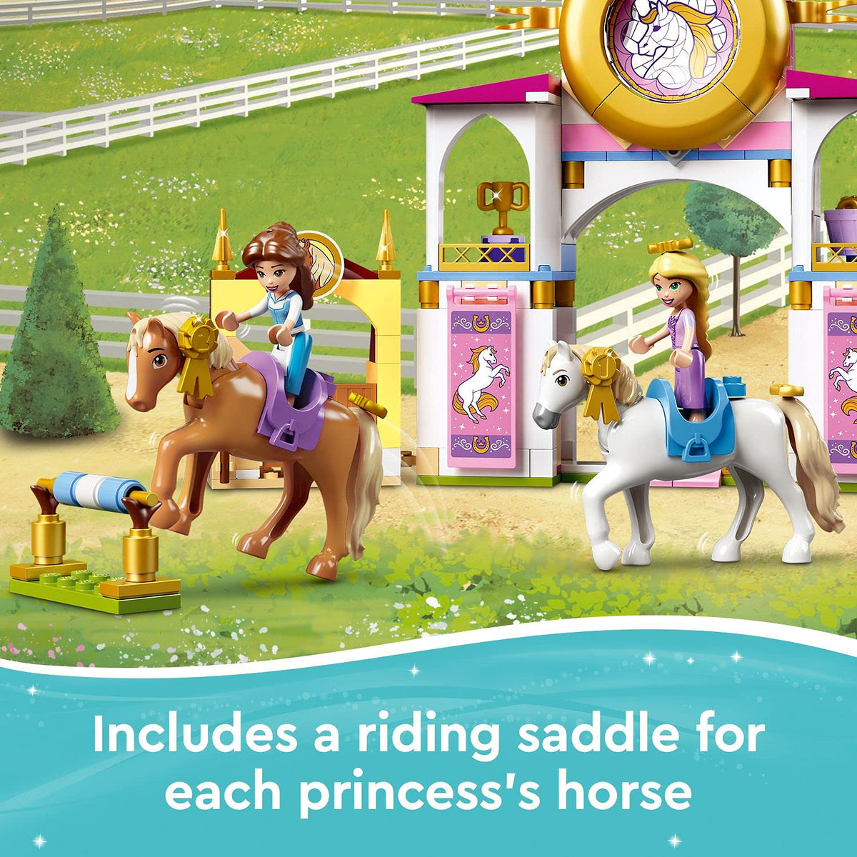 LEGO Disney Princess Belle and Rapunzel's Royal Stables 43195