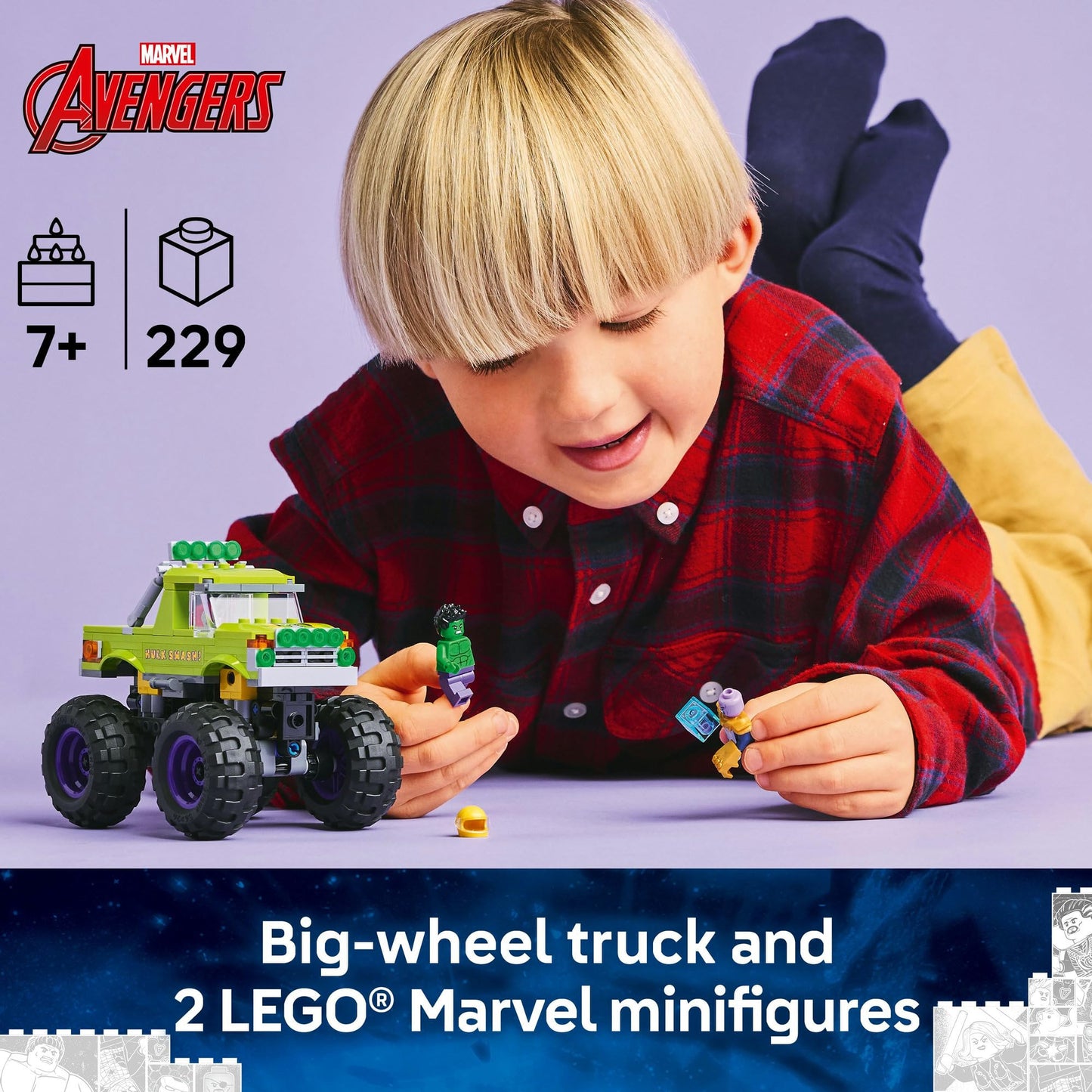 LEGO Super Heroes Marvel The Hulk Truck vs. Thanos 76312