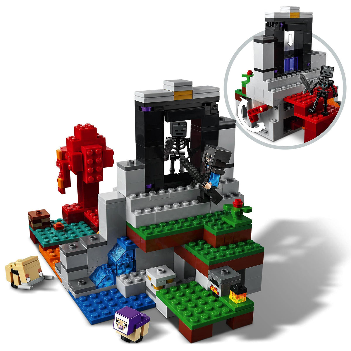 LEGO Minecraft The Destroyed Portal 21172