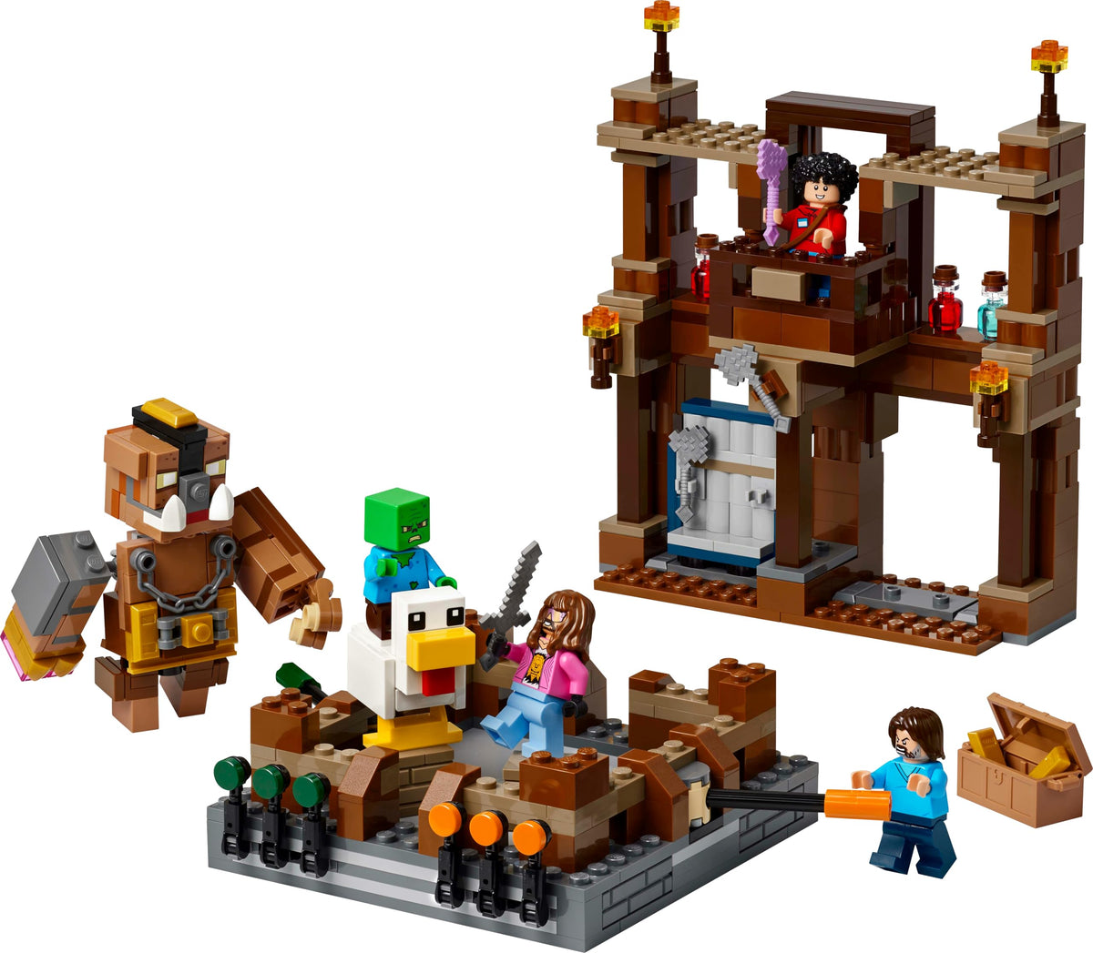 LEGO Minecraft Waldanwesen mit Boxring 21272