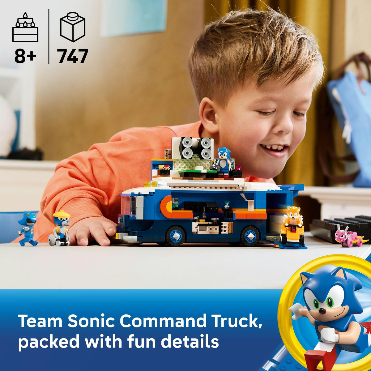 LEGO® Sonic The Hedgehog™ Team Sonic Command Truck Toy 77006