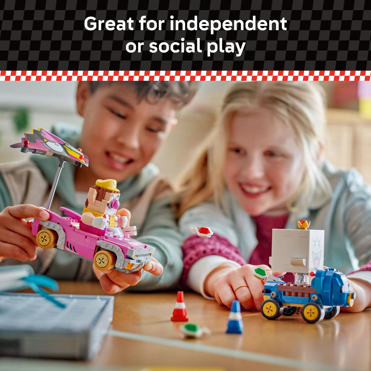 LEGO® Super Mario™: Mario Kart™ – Wario & King Boo Figures 72038 Badwagon and Teddy Buggy Drifting Toy Vehicles for Kids, Nintendo® Character Toy Idea for Boys, Girls and Any Gamers Aged 8 Plus
