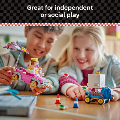 LEGO® Super Mario™: Mario Kart™ – Wario & King Boo Figures 72038 Badwagon and Teddy Buggy Drifting Toy Vehicles for Kids, Nintendo® Character Toy Idea for Boys, Girls and Any Gamers Aged 8 Plus