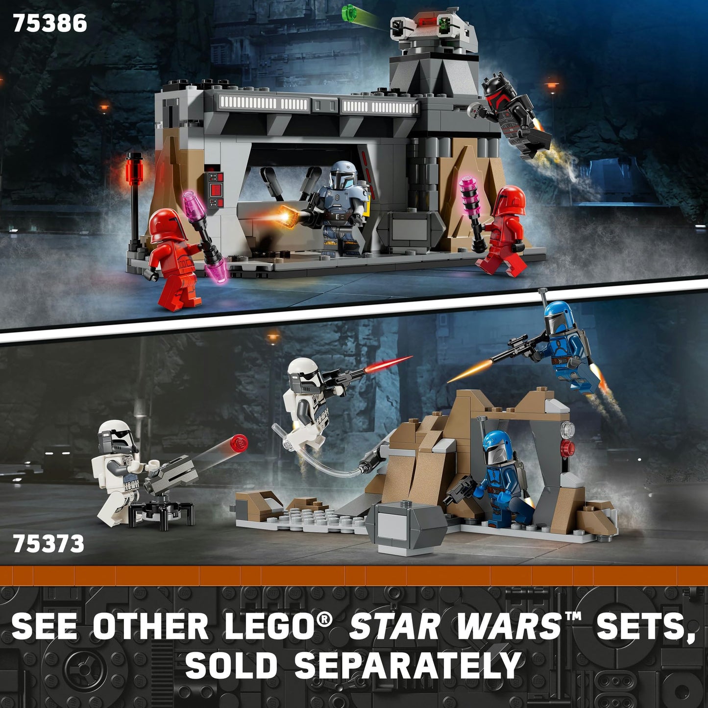 LEGO® The Mandalorian Paz Vizsla™ and Moff Gideon™ Battle 75386