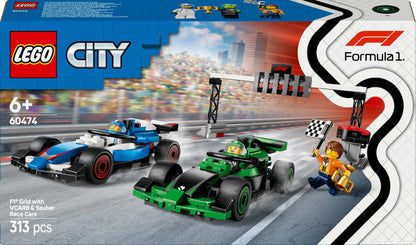 LEGO City F1 Grid with VCARB & Sauber Race Cars 60474