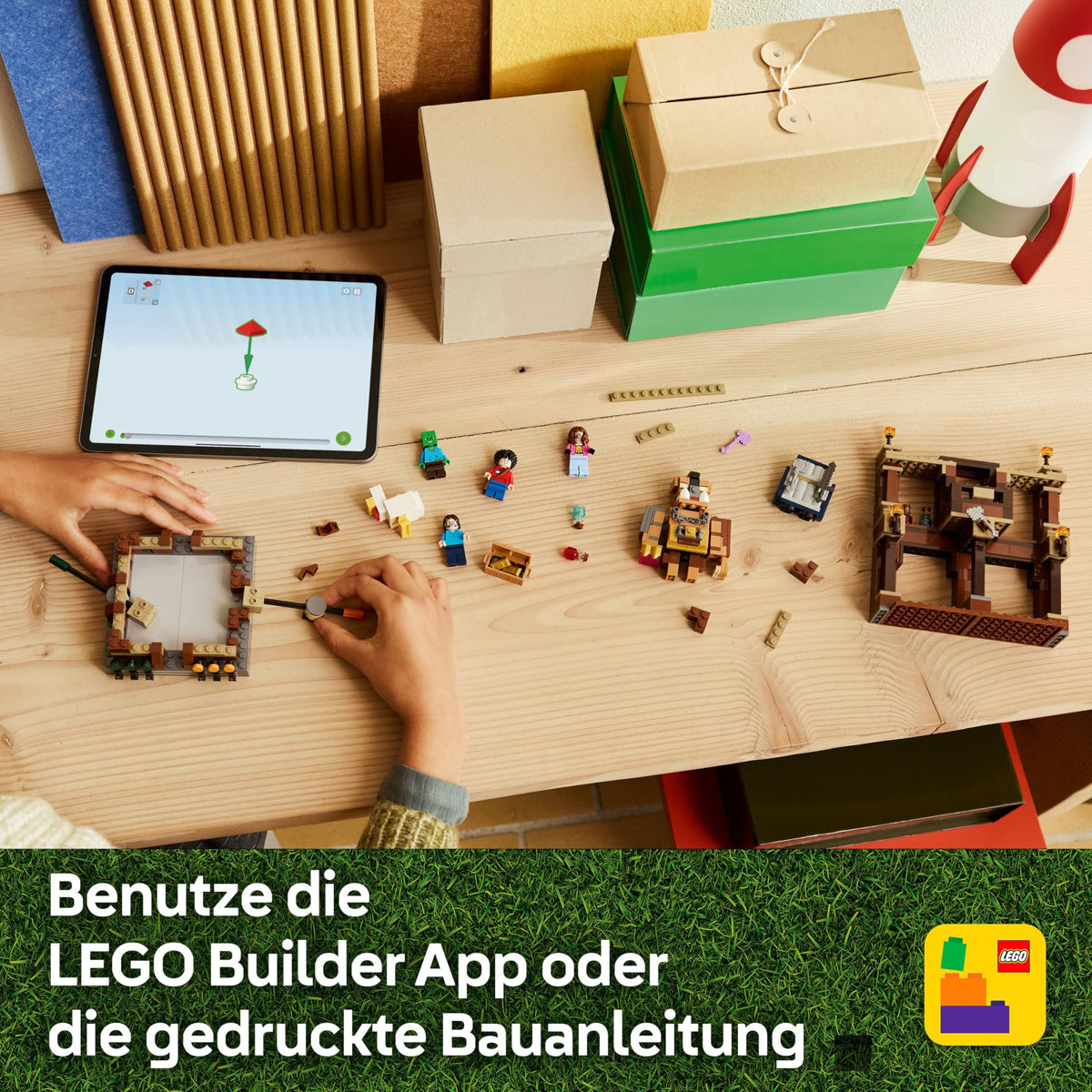 LEGO Minecraft Waldanwesen mit Boxring 21272