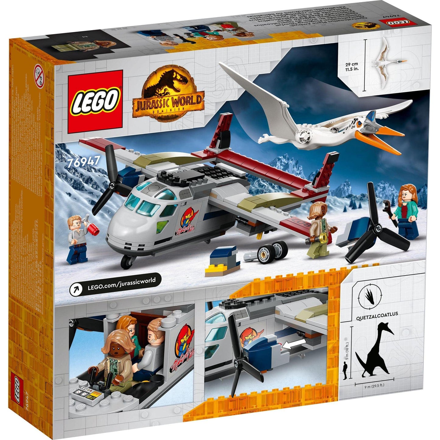 LEGO Jurassic World Quetzalcoatlus Plane Ambush 76947