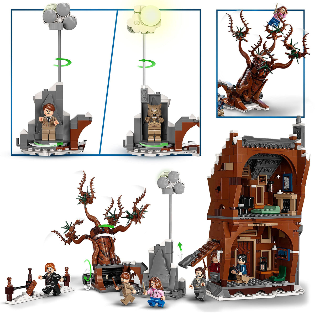 LEGO Harry Potter Howling Hut and The Thumping Willow Toy On Prisoner of Azkaban 76407