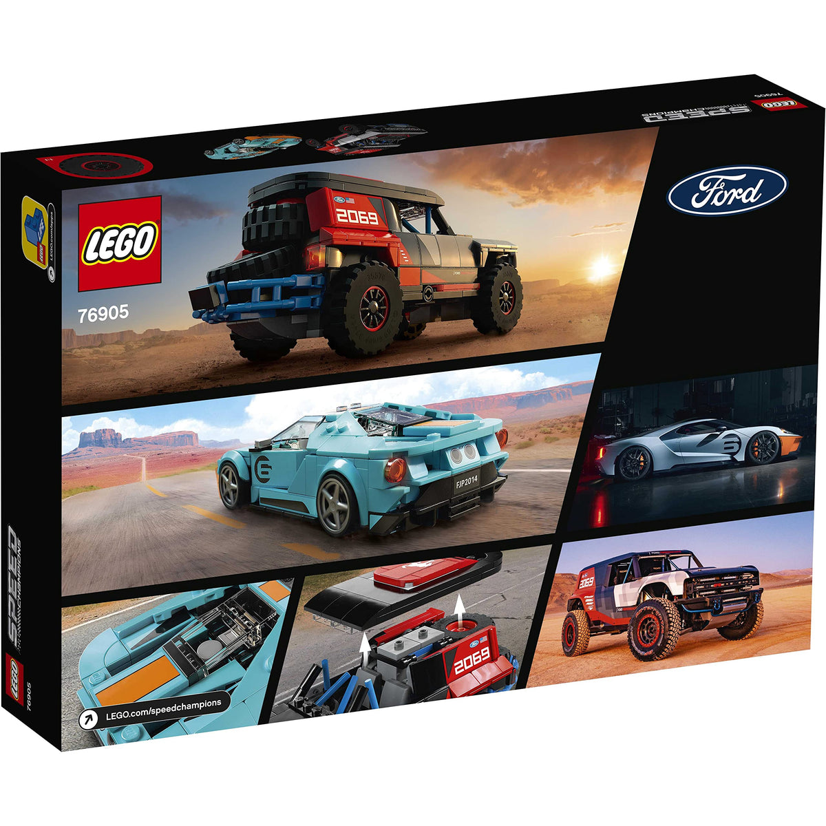 LEGO 76905 Speed Champions Ford GT Heritage Edition and Bronco R