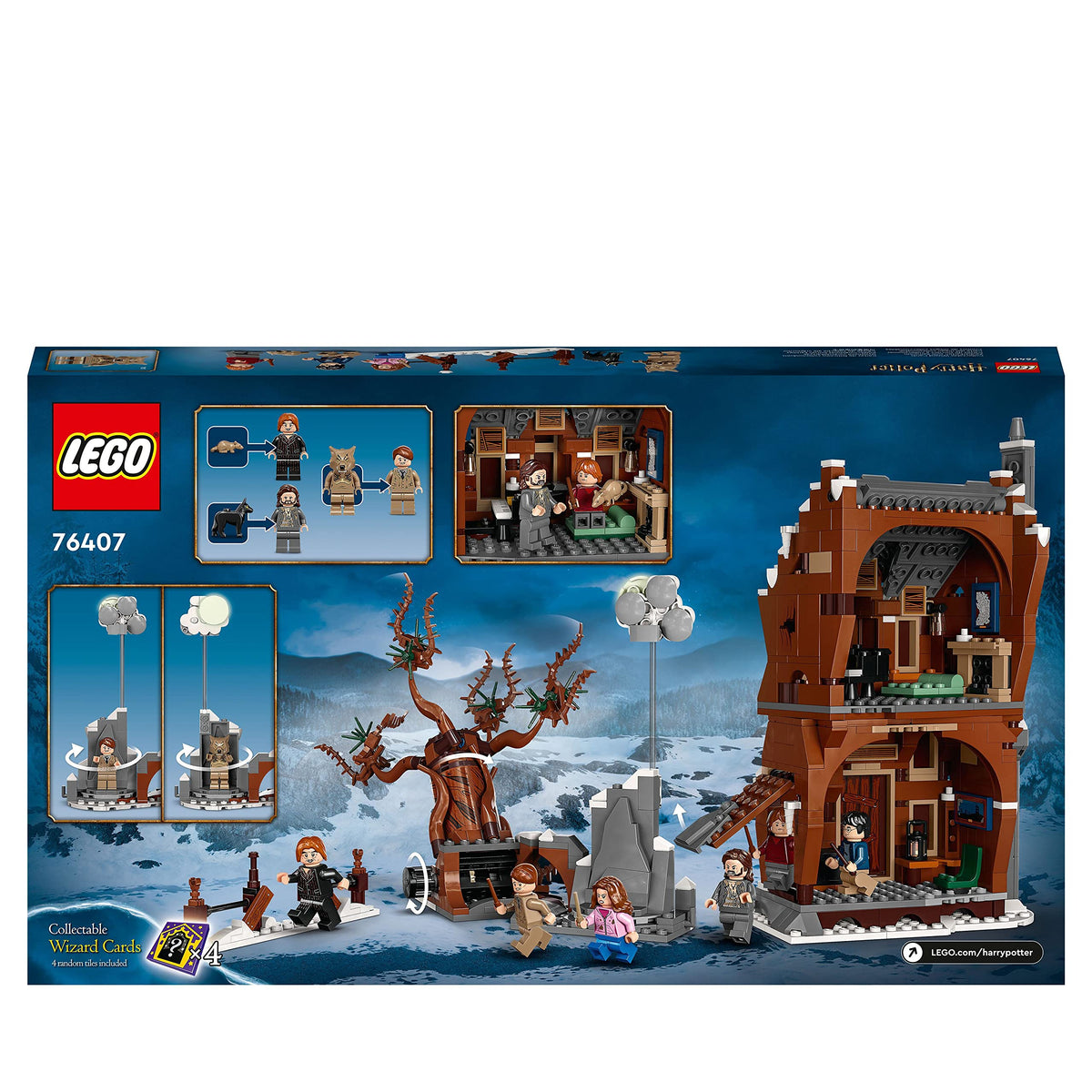 LEGO Harry Potter Howling Hut and The Thumping Willow Toy On Prisoner of Azkaban 76407