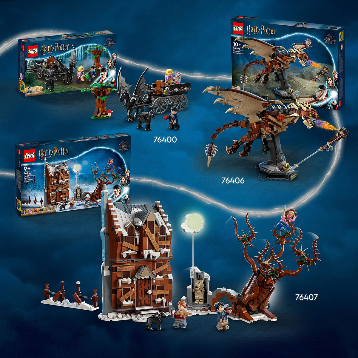 LEGO Harry Potter Howling Hut and The Thumping Willow Toy On Prisoner of Azkaban 76407