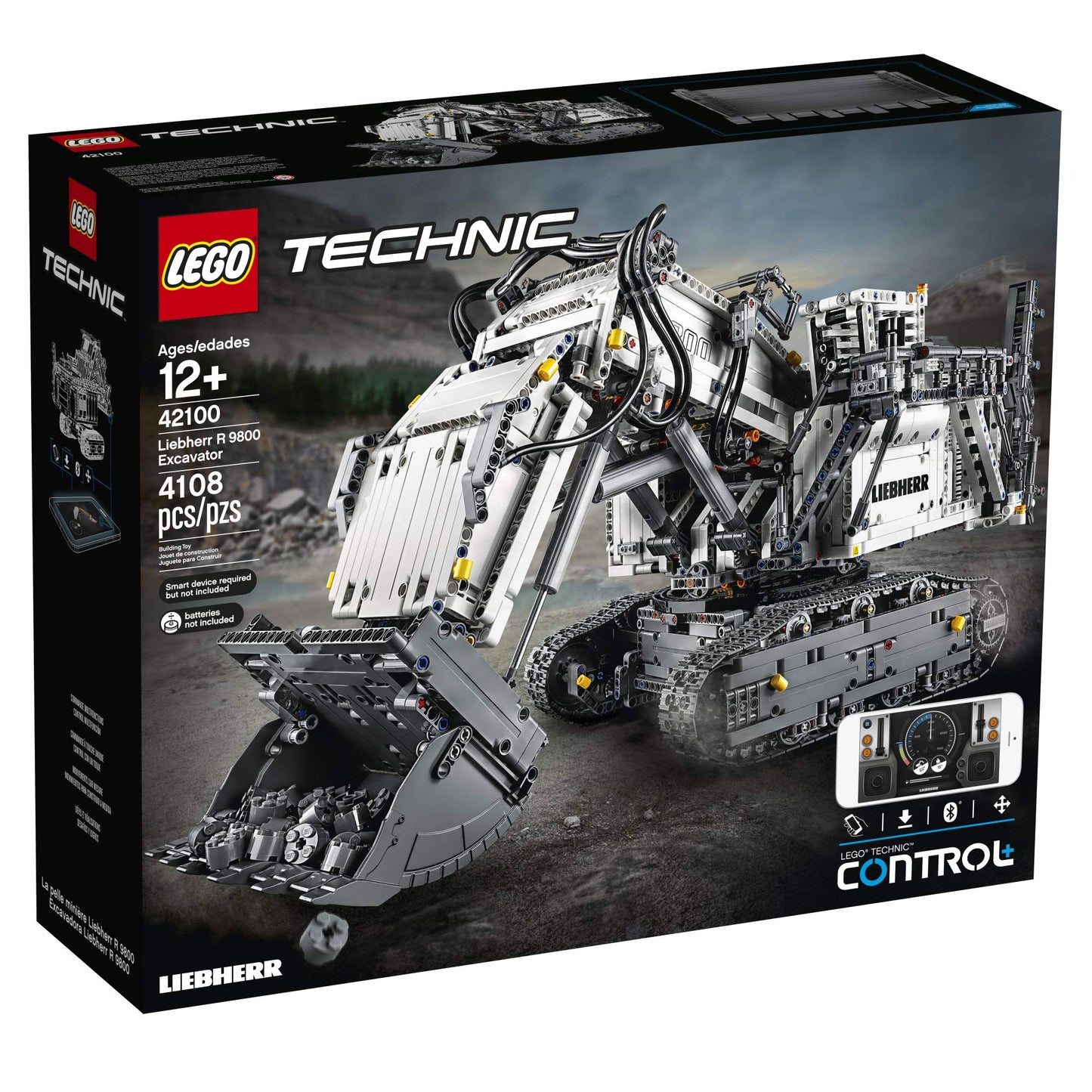 LEGO Technic Liebherr R 9800 Excavator 42100 Building Kit, New 2019 (4,108 Pieces)