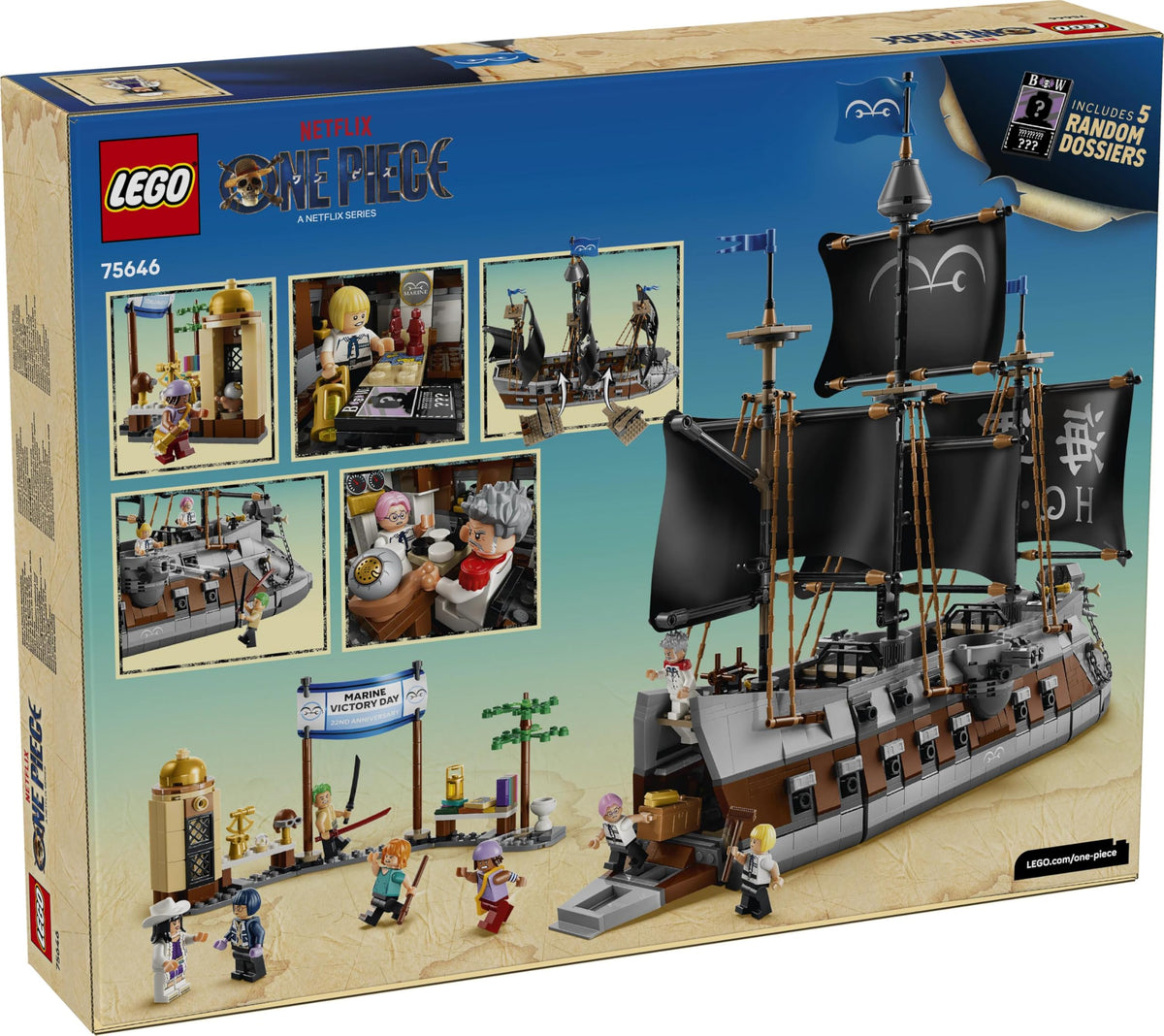 LEGO One Piece General Garp Navy Battleship 75646